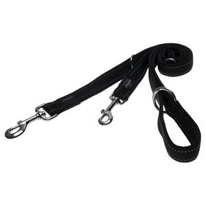 Rogz Utility Reflective Dog Multi-Lead Black | Size: Extra Large